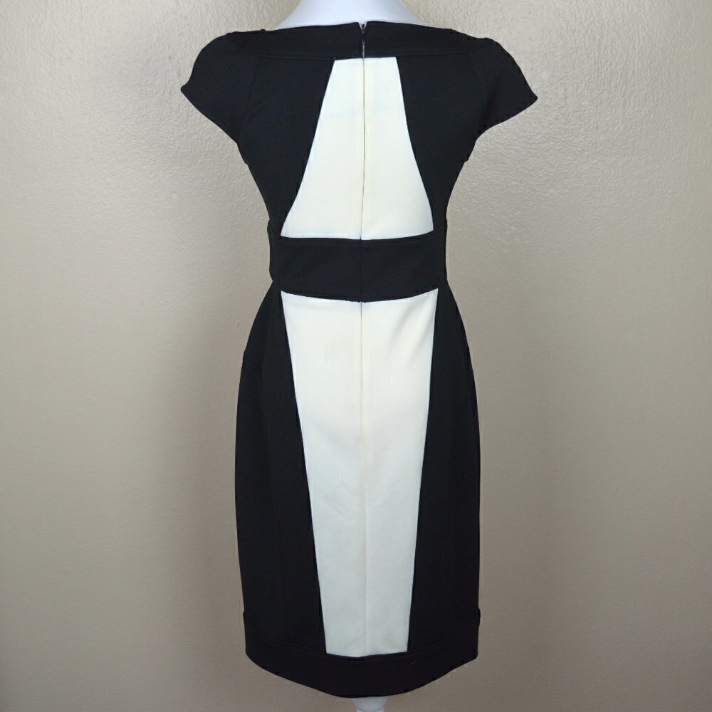 Maggy London Color Block Scuba Sheath Dress - Picture 4 of 7
